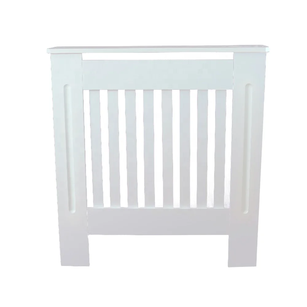 Modern Mdf White Painted Grill Wood radiator cabinet Home furniture Adjustable Wooden Radiator Cover Cabinets