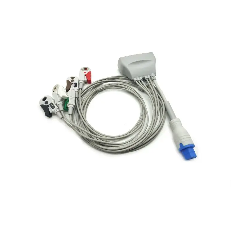 Compatible ECG Telemetry Leadwire MX40 device use 5 leadwires ecg cable with spo2, 989803171931