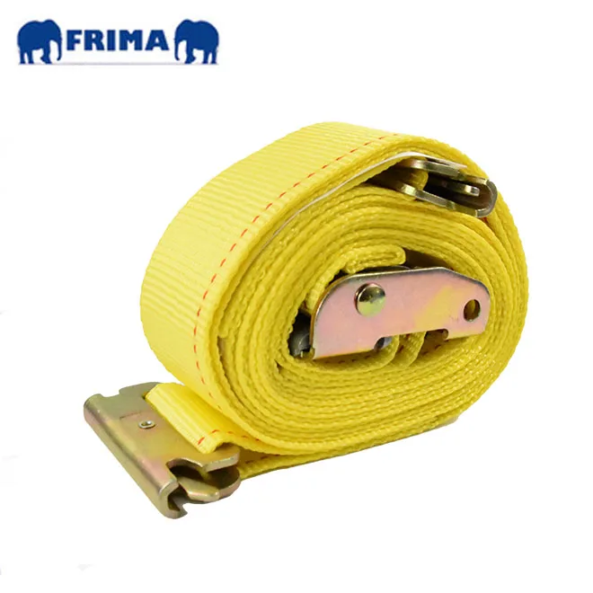 E-Track Cargo Lashing Strap for Loading Truck Bed Polyester Ratchet Tie Down Strap with Cam buckle