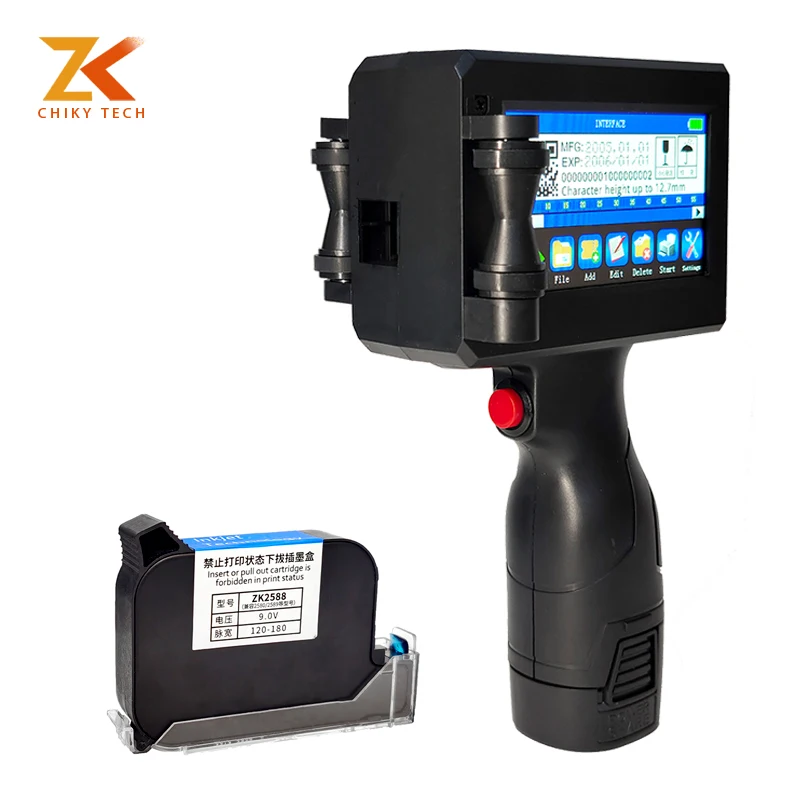 High Quality 600dpi Expiry Date Code Inkjet Printer Digital Inkjet Handjet Mini Portable Printer