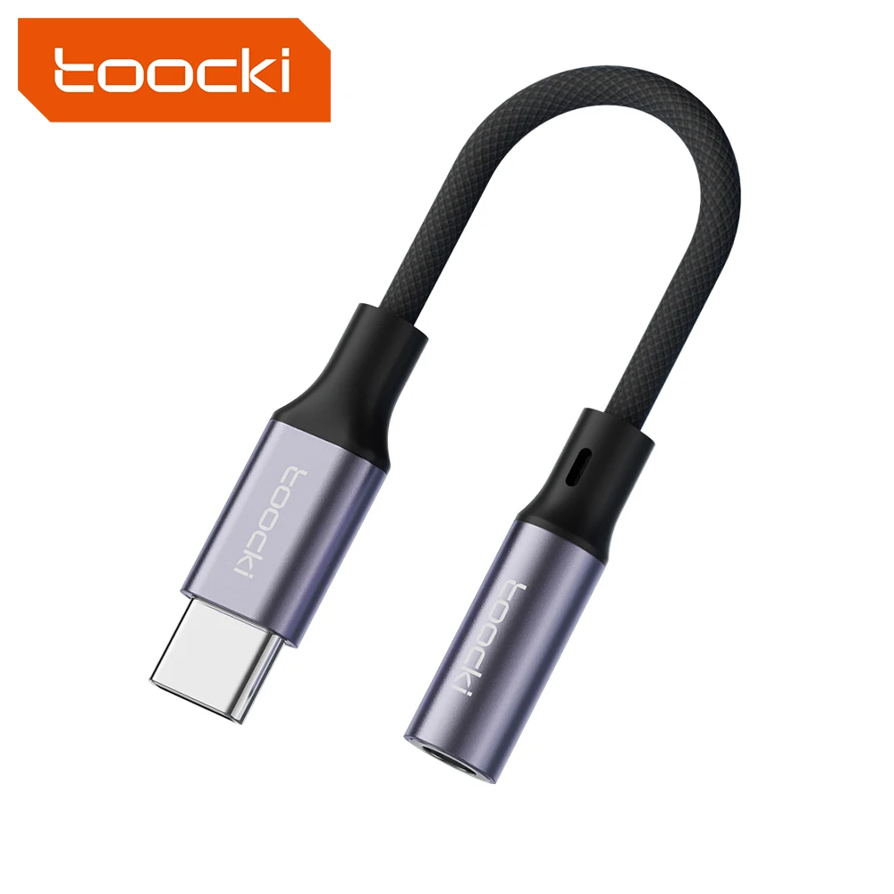 Factory Aluminium Alloy Headphone Audio & Video Splitter 2 In 1  Cable Connector Converter Adapter