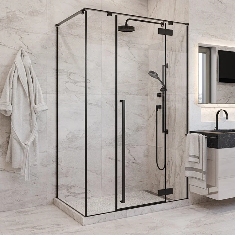 Стеклянная душевая дверь для отеля 3/8, пожизненная гарантия, набор петель, душевая кабина