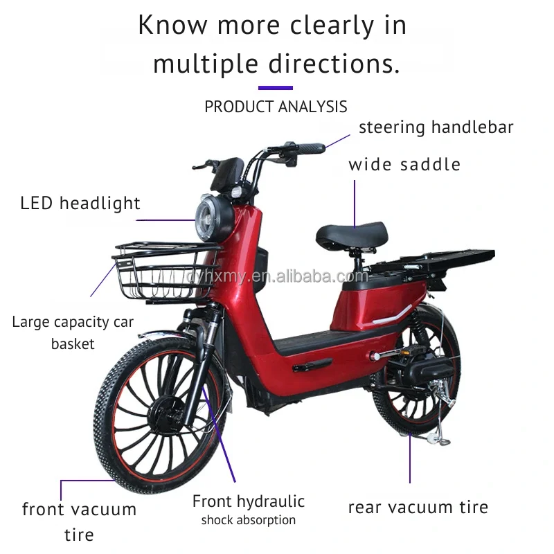 China e bike 48v ebike 350w electric hybrid bike fat tire bicycle motor 14 inch electric city mountain bike
