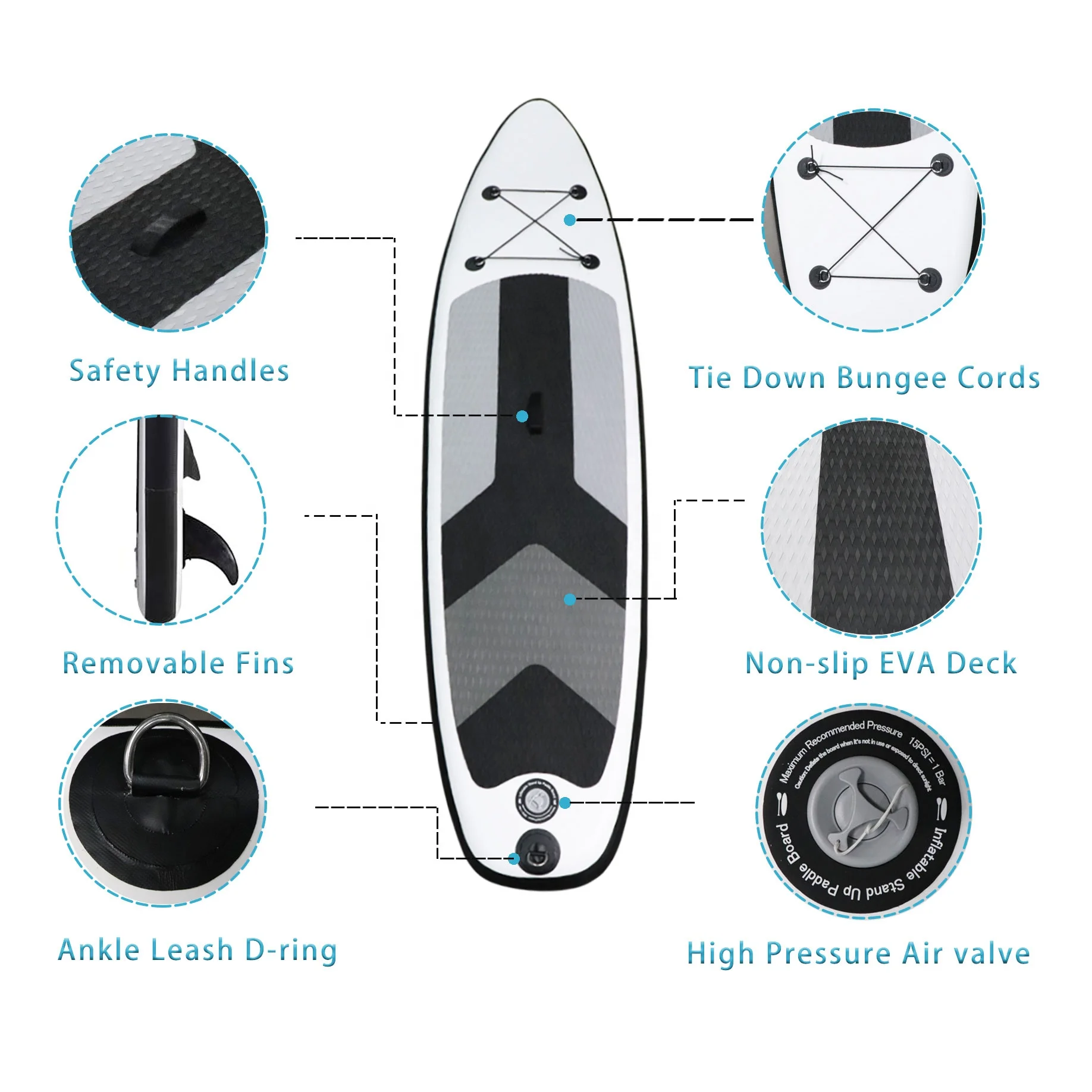  2021 New Design Inflatable Air Board Giant Stand Up Paddle board Double Layer SUP Surfboard for