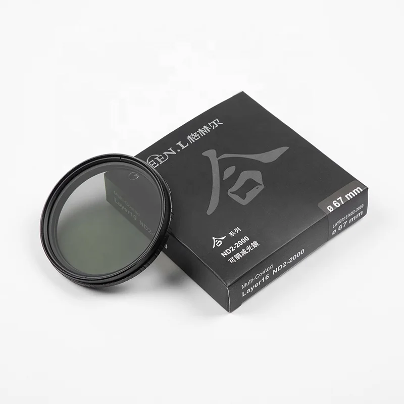 Цифровые камеры Green.L Высокое качество 67 мм изменяемый ND фильтр объектива ND2-2000 фильтр для камеры