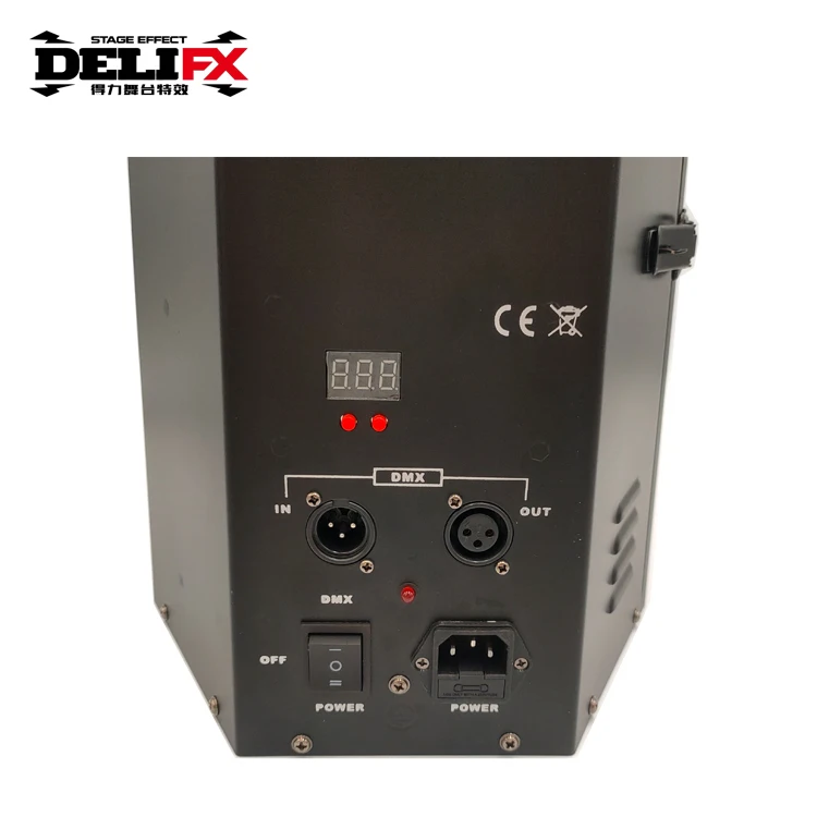 DELIFX 100W Performance Pyro Devices Flame Machine with Bottle Shelf Onboard DMX Power Control Compact Live Event Fire Devices