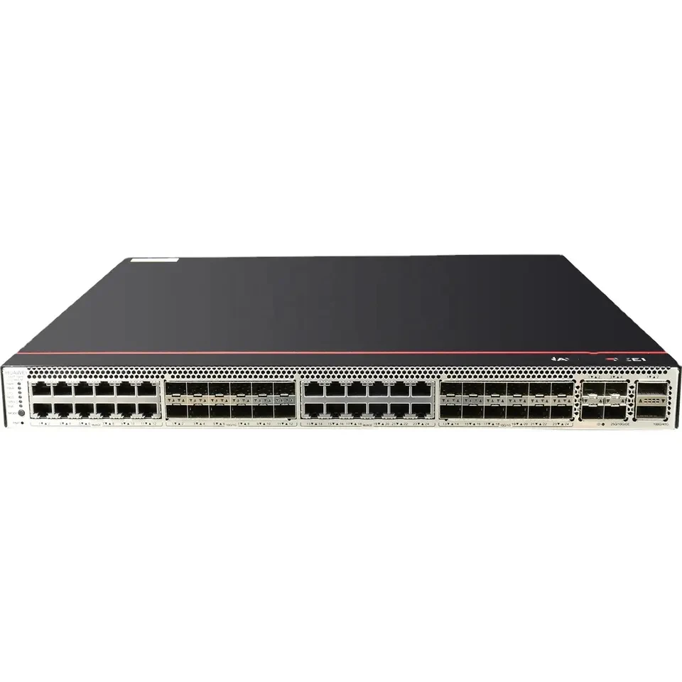 S5735I-S24T4XE-V2 Switch 24 x 10/100/1000BASE-T ports, 4 x 10 GE SFP+ ports, 2 stack ports