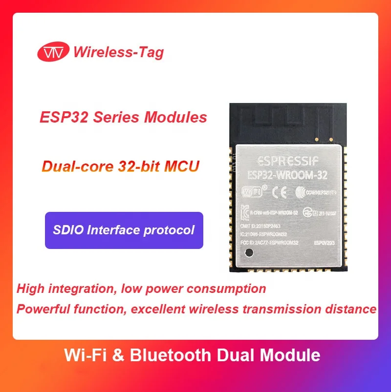 Оригинальные акции Espressif ESP32 Wi-Fi Bluetooth беспроводной модуль памяти объемом 4 МБ 8 Мб 16 ESP-WROOM-32D