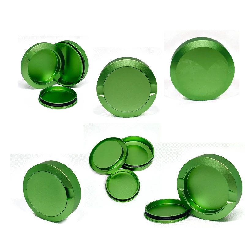 Premium CNC Machined Aluminum Snus Can Metal Snuffbox with Catch Lid Customized Logo 1/2 layers Snuff Can