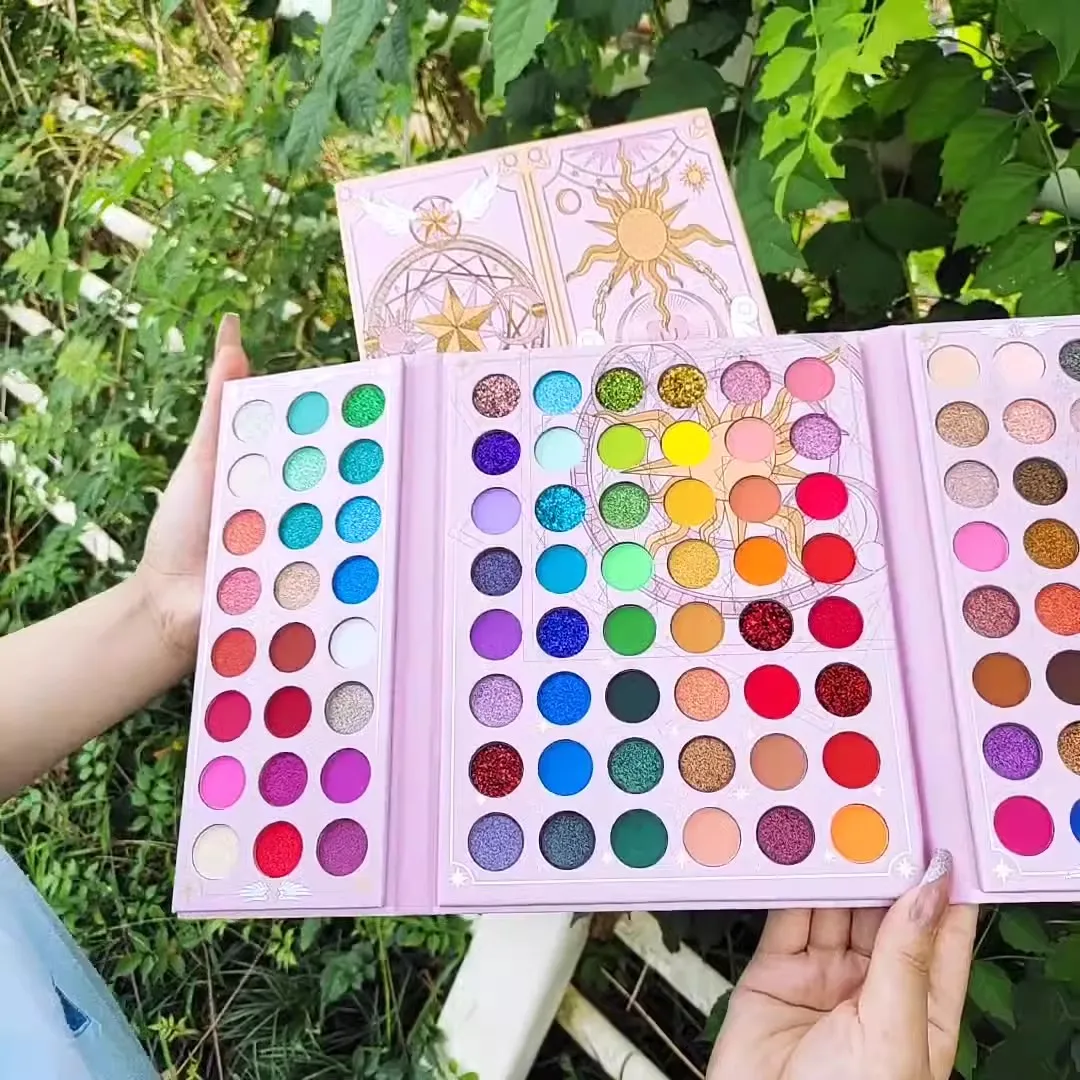 Wholesale 96 color eye shadow make up bronze talc free eyeshadow luxury makeup glow in the dark eyeshadow palette