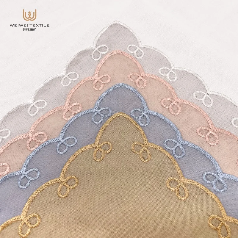 muslim custom floral sulam embroidery tudung cotton voile scarf shawl hand embroidery designs hijab for women