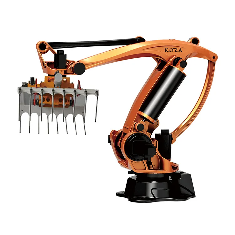 4 Axis Internal Palletizer Stacking Robot Robotic Handler Gripper Claw Arm For Load 120kg