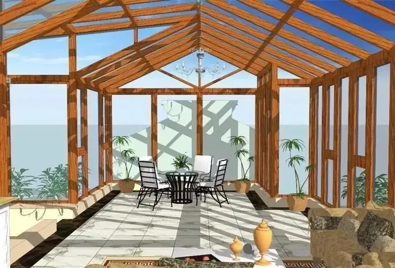 Alwew aluminium glass sunroom for solarium free standing sunroom