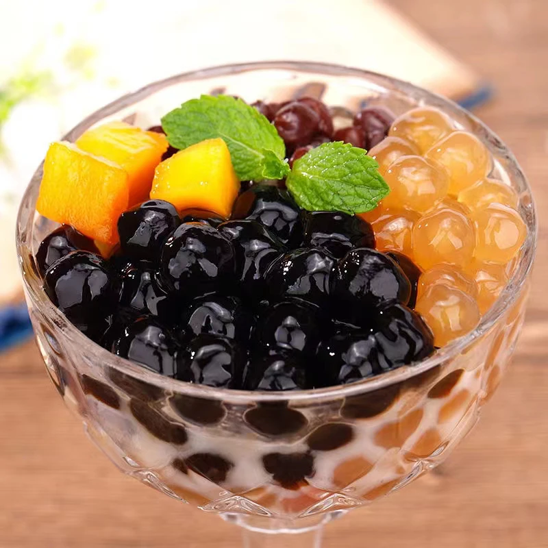 1kg Amber boba Tapioca Pearl Golden Tapioca Pearls Raw Material for milk tea or dessert bubble tea