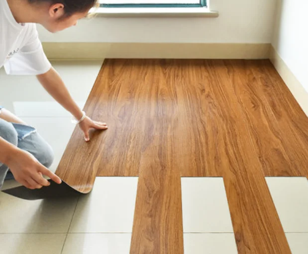 
American Wholesale 2mm Thick Rigid Click PVC Vinyl flooring with IXPE Foam 