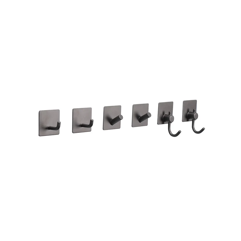 Hot Sale Bathroom Accessories Clothes Hanger Robe Hook Bathroom Door Rear Wall-Mounted Door Rack