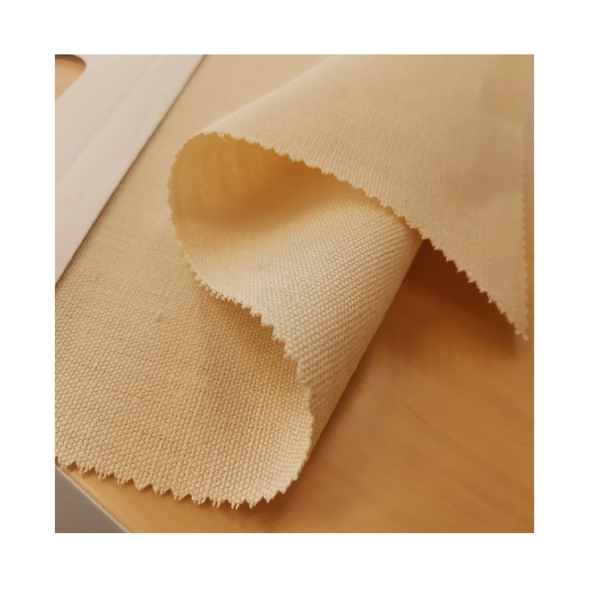 Heavy weight 100% Hemp 410GSM raw white fabric for home textile and garments customized