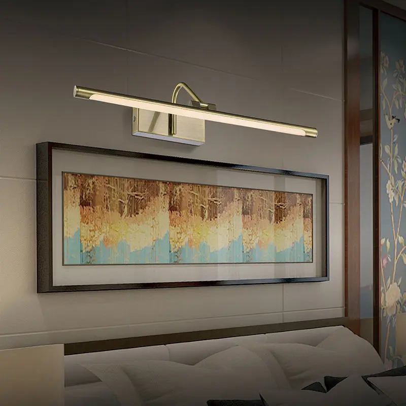 Adjustable Antique Brass Indoor Painting Frame Wall Lights 5W 8W 11W LED Wall Gallery Picture Light