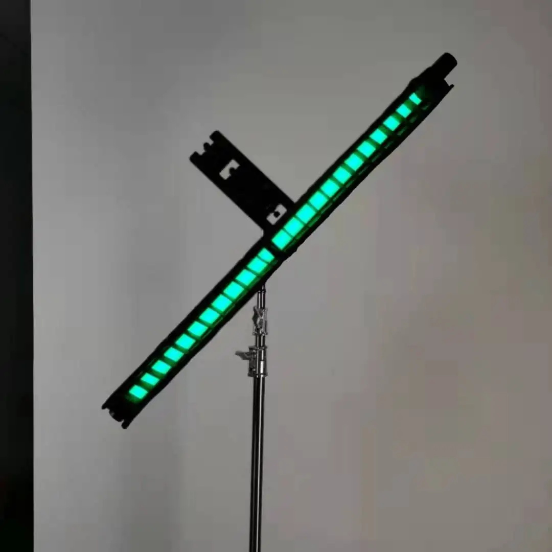 professional shooting equipment 6ft DMX512 wifi video camera audio film studio rechargeable RGB tube led photography light