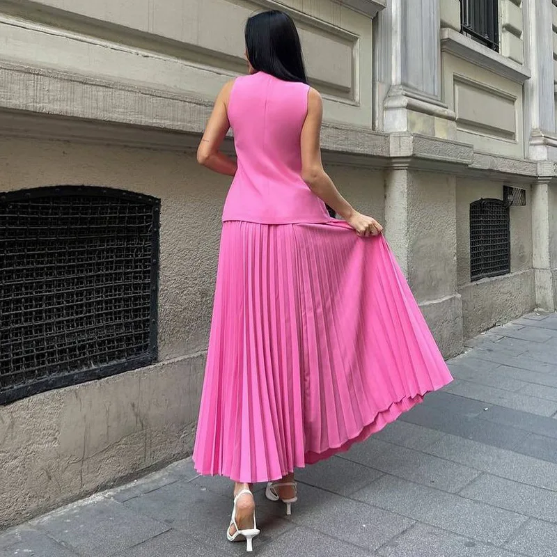 RedPeony Women Fashion Lapel Long Sleeve Lace-Up Shirts And High Waisted Mini Skirts Sets Elegant Beige Two Piece Set