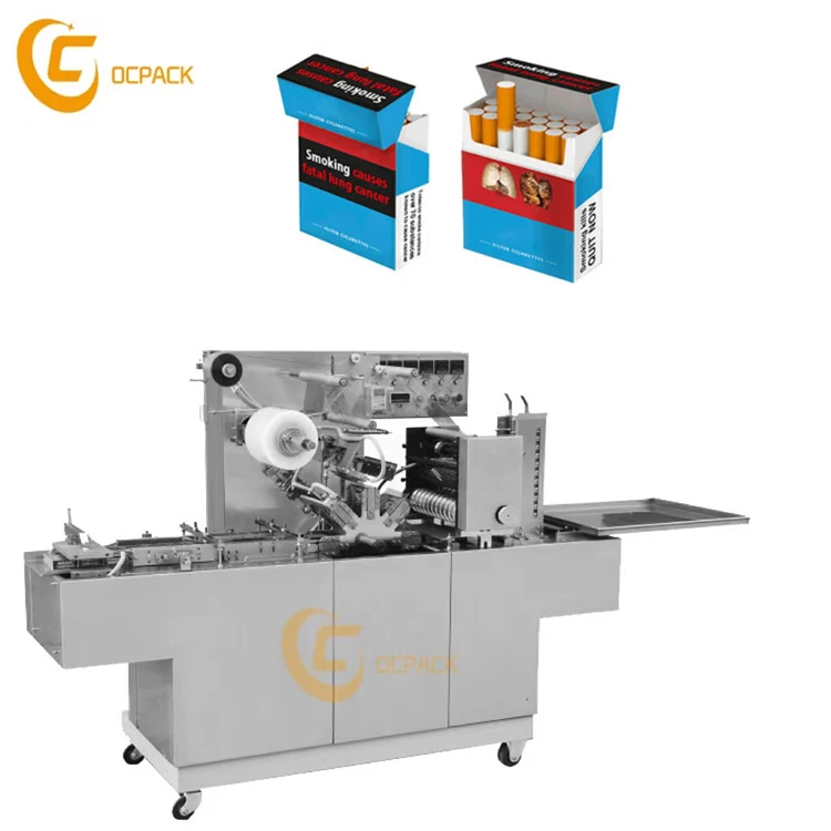 Automatic 3D Transparent Film Wrapping Cigarette Box Packing Machine