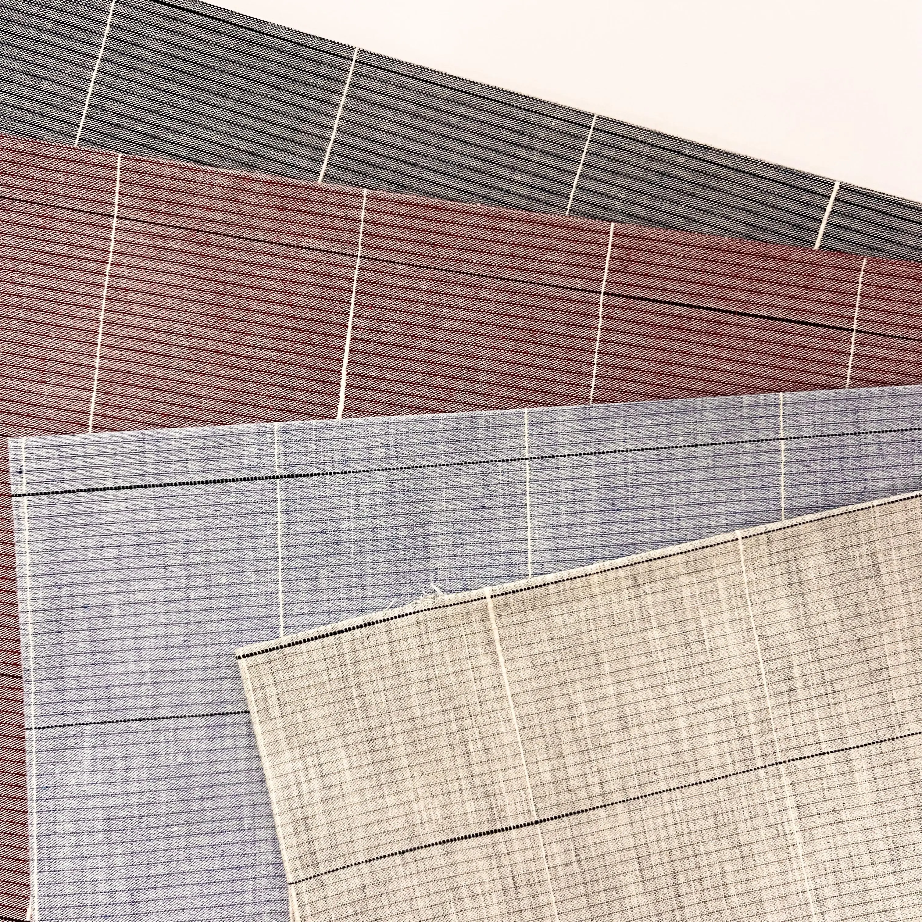 Woven 100% cotton yarn dyed plaid shirt fabric for garments/shirting with good price