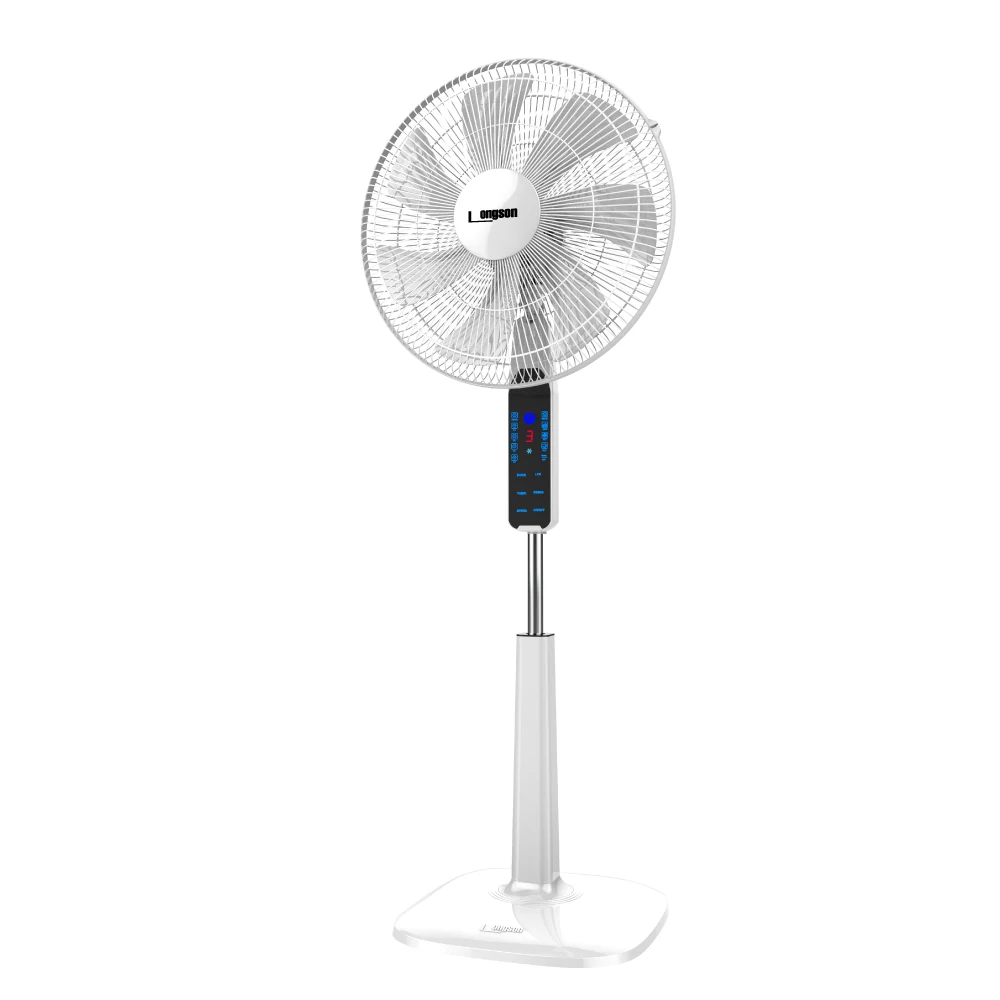 Smart touch screen pedestal floor fan 18 inch with big LED display & long distance remote control