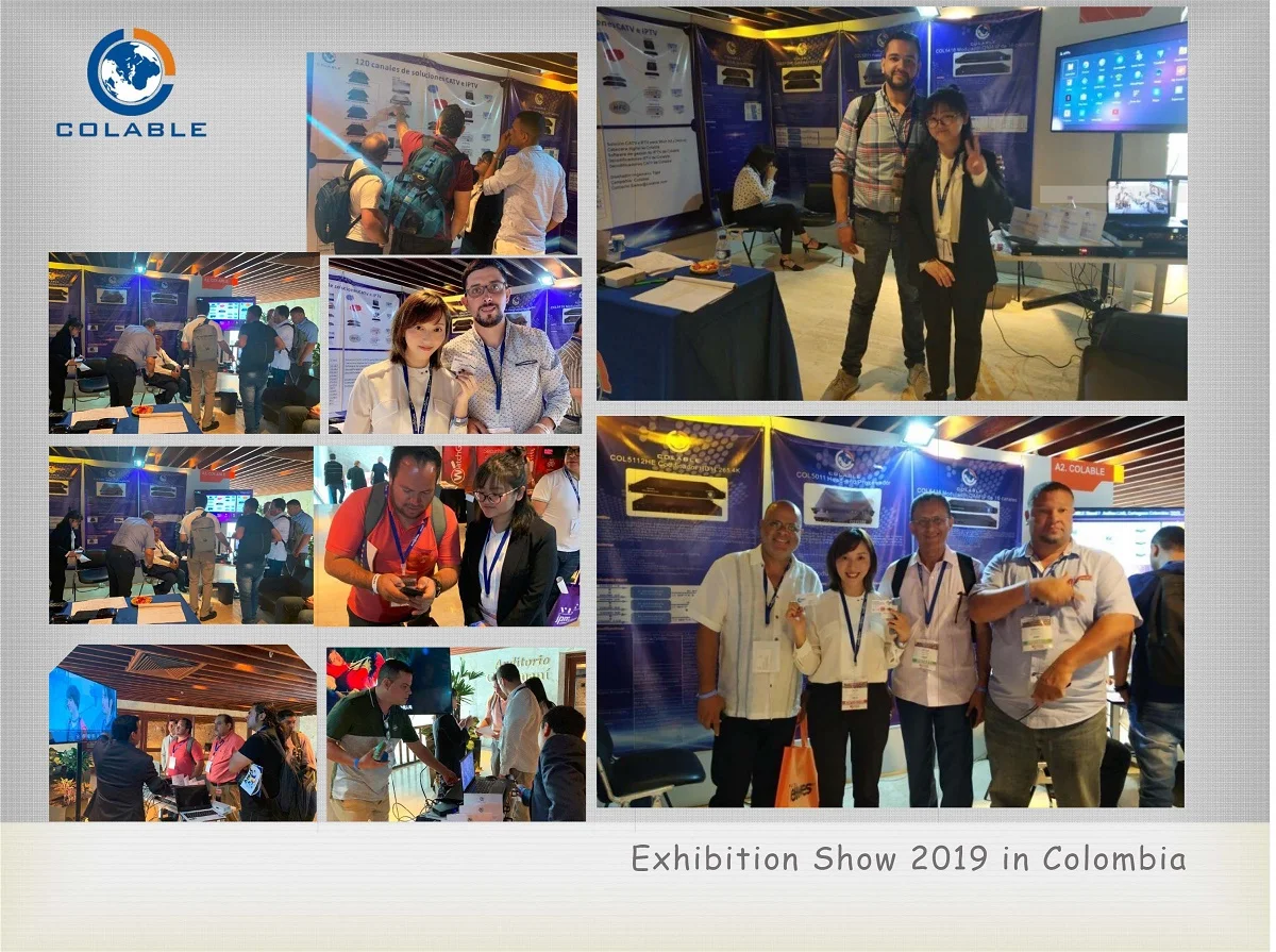 High quality DTH and wireless TV Digital Cable tv encoder 4 Channel  MPEG 2   h.264  HD SDI  AC3   Encoder COL5141S