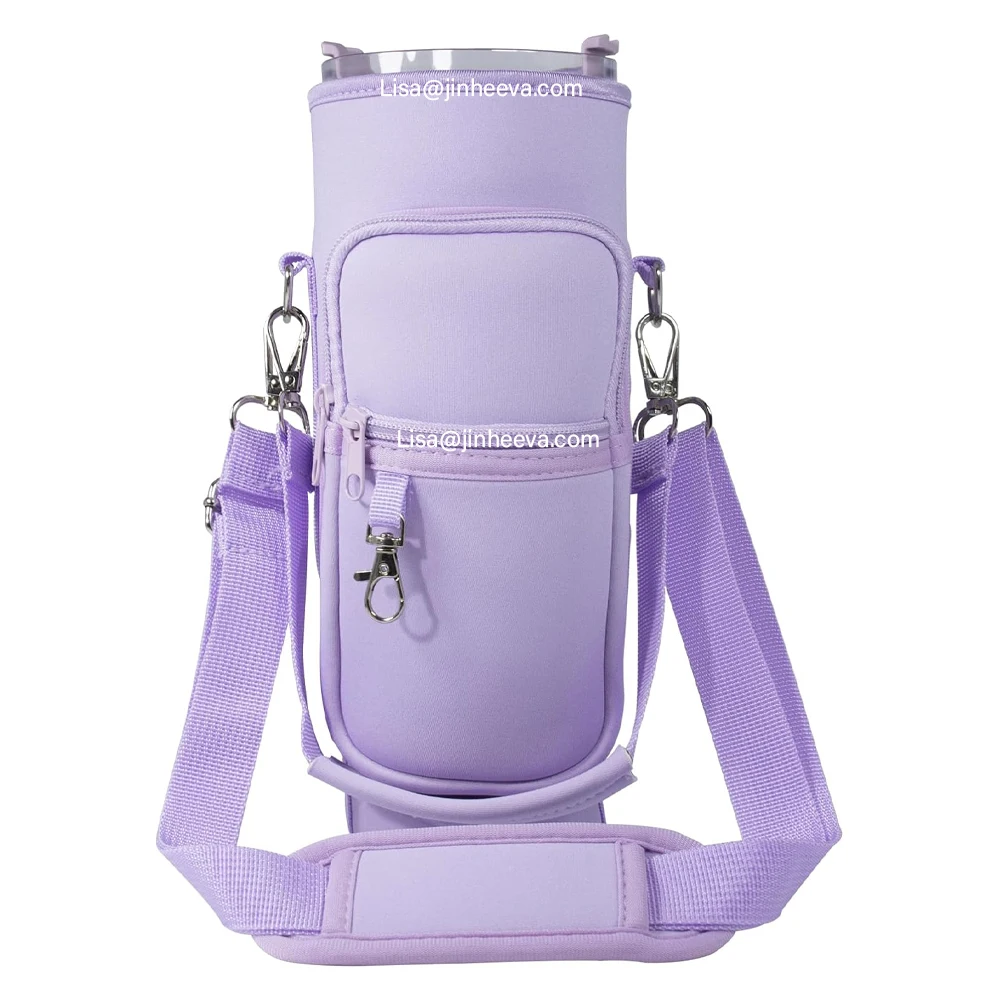 Water Bottle Holder for Cup Accessories, Water Bottle Pouch with Adjustable Shoulder and Handle Strap