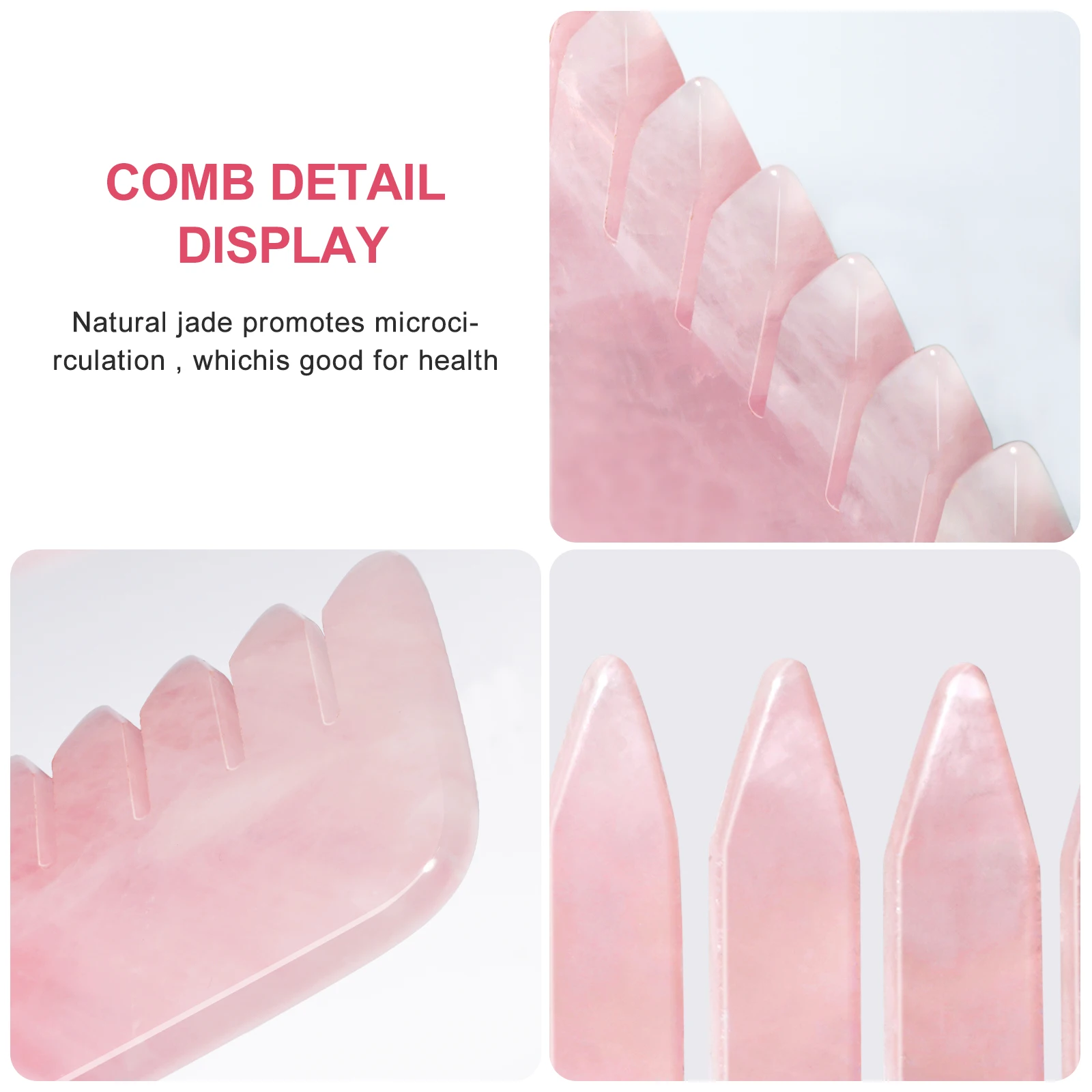 Factory Wholesale Rose Crystal Hair Comb with Multi-functional  for Head Caring