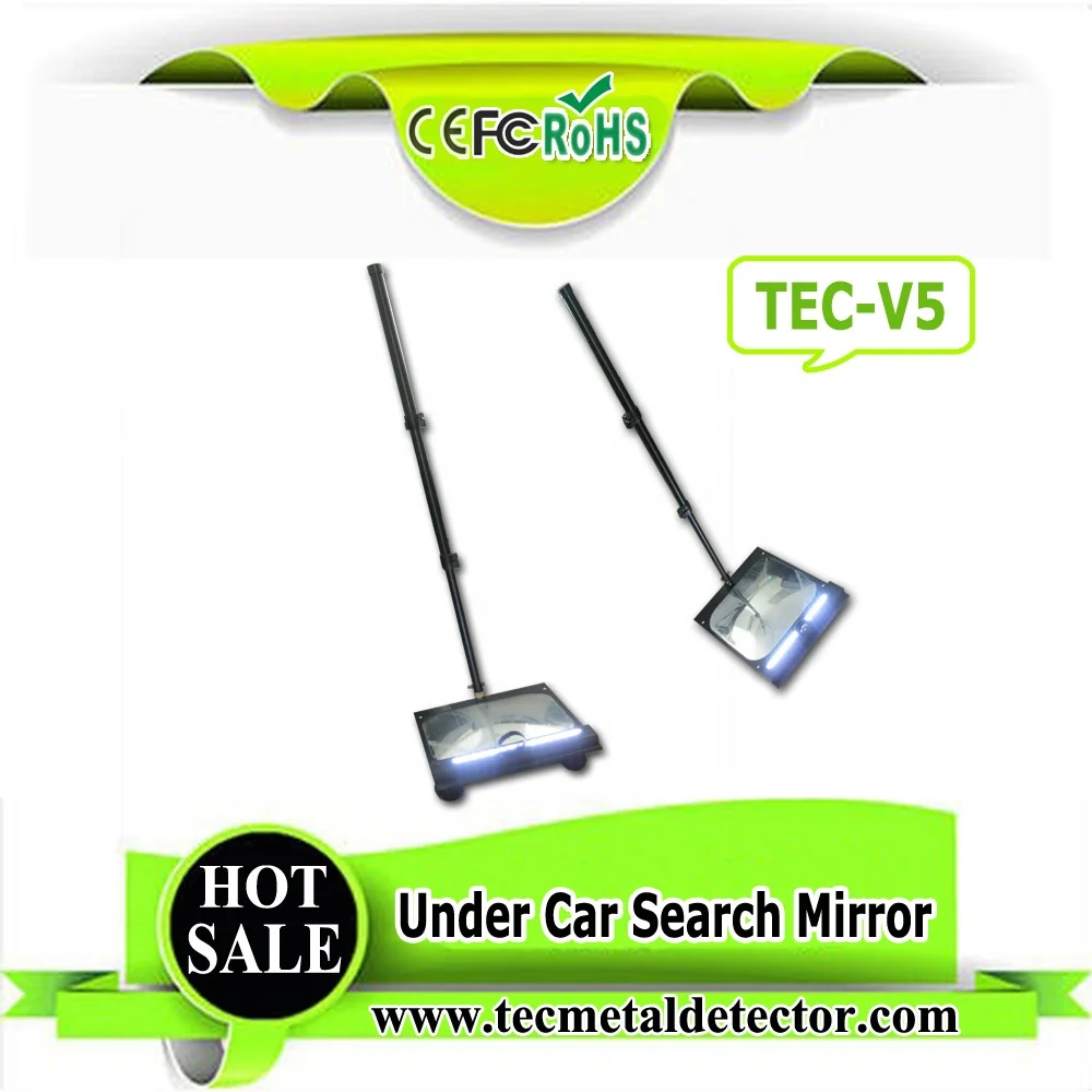 Under car bomb detector with square mirror TEC-V5 under vehicle inspection security checking mirror.