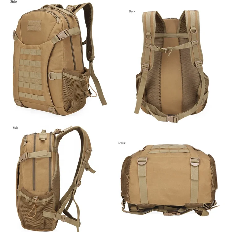 QXMOVING Outdoor Durable Hiking Hunting Fishing Waterproof Camouflage Molle 3-day Assault Tactical Backpack