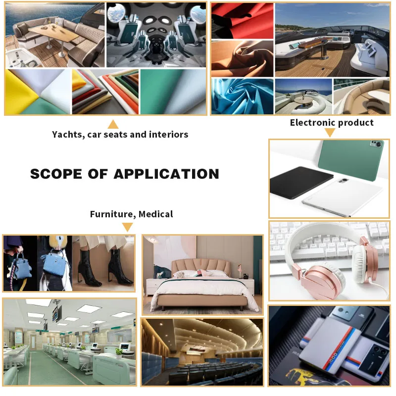 New Material Eco-Friendly High Performance100% Organic Silicone Leather For Replacement Of Traditional Leather