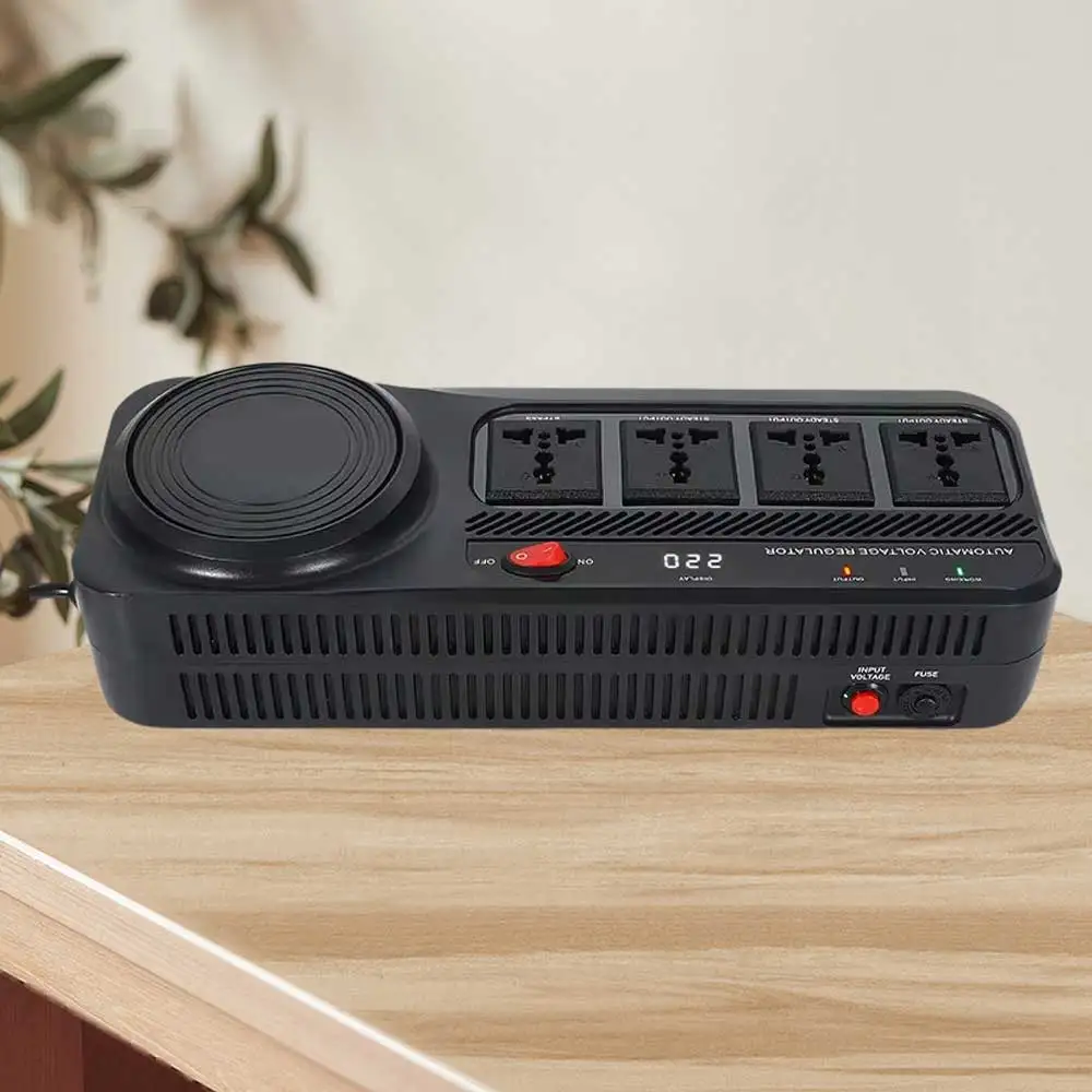 OSWELL 1500VA AVR 110V 220V With 4 Output Sockets AC Electronic Automatic Voltage Regulators Stabilizers AVR 1200W 1500W