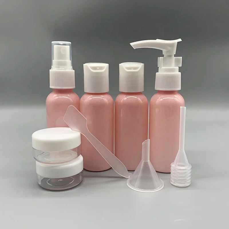Refillable Travel Bottles Set Package Cosmetics Bottles Plastic Pressing Spray Bottle  Makeup Tools Kit For Travel Easy Carry