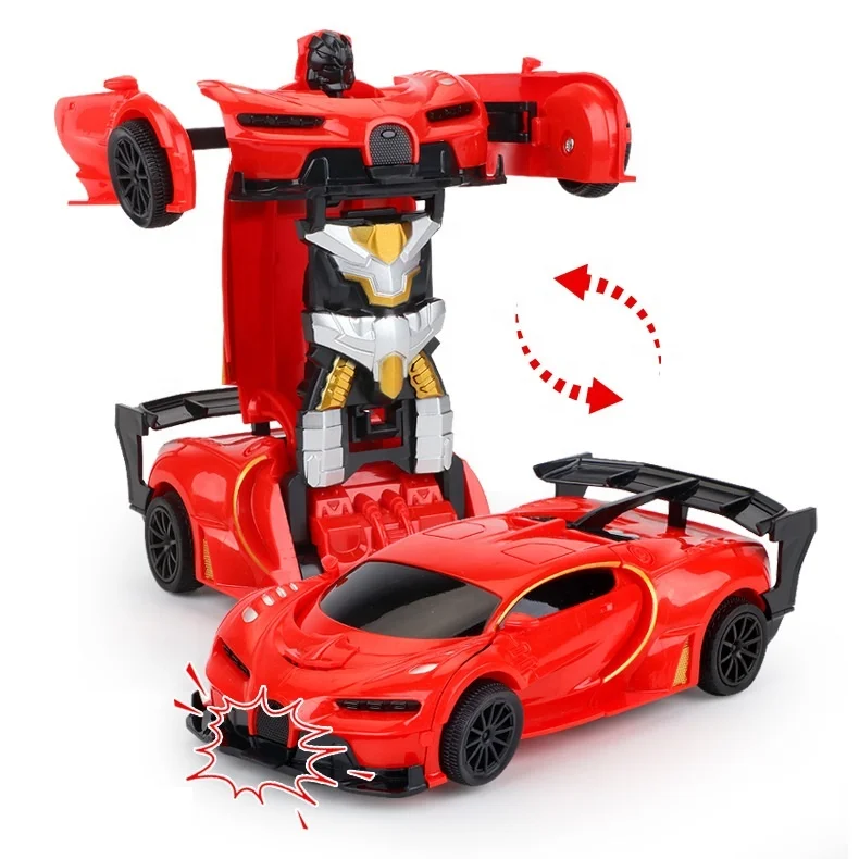 
Wholesale cheap baby kids impact of deformation remote control transformed car toy 
