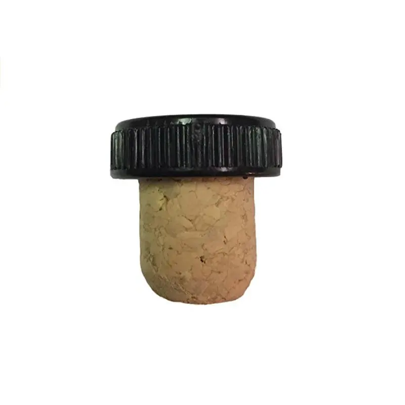  Avertan custom natural T-образная дегустация агломерированная пробка для бутылок вина с черной пластиковой