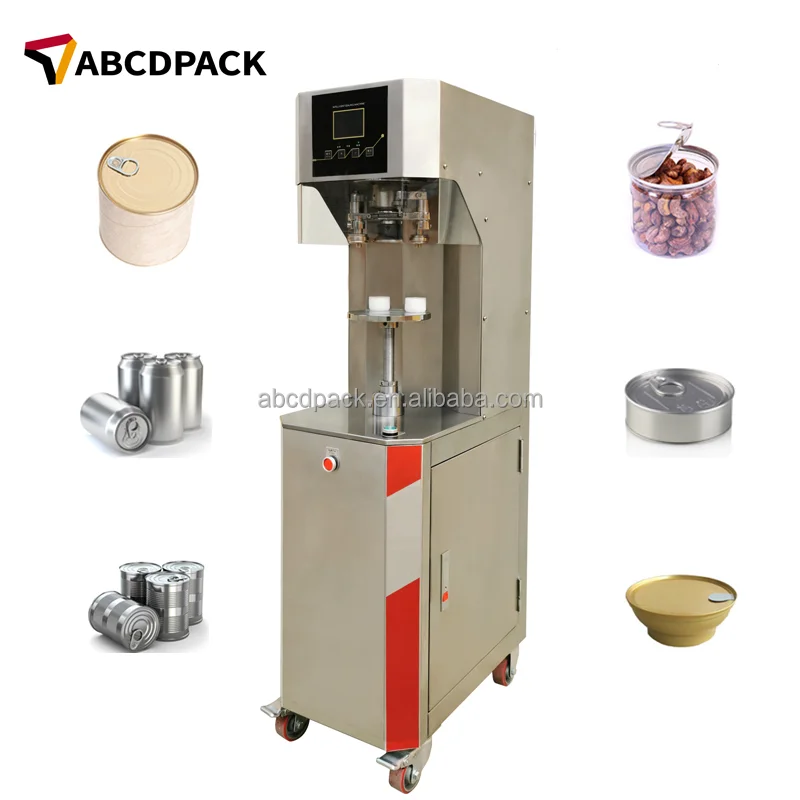 Semi Automatic Tin Beer Seamer Beverage Drink Jar Paper Tube Capping Seaming Machine for Aluminum Cans Sealer