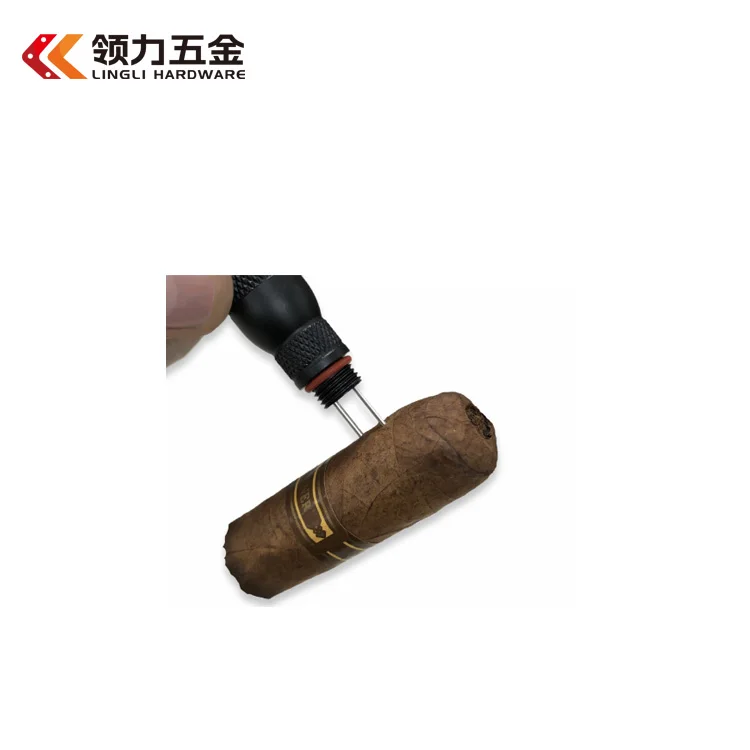 Factory Wholesale Portable Multifunctional Cigar Metal Drill Needles Low-Cost Cigar Tools Including Cigar Knife Gift Box Travel