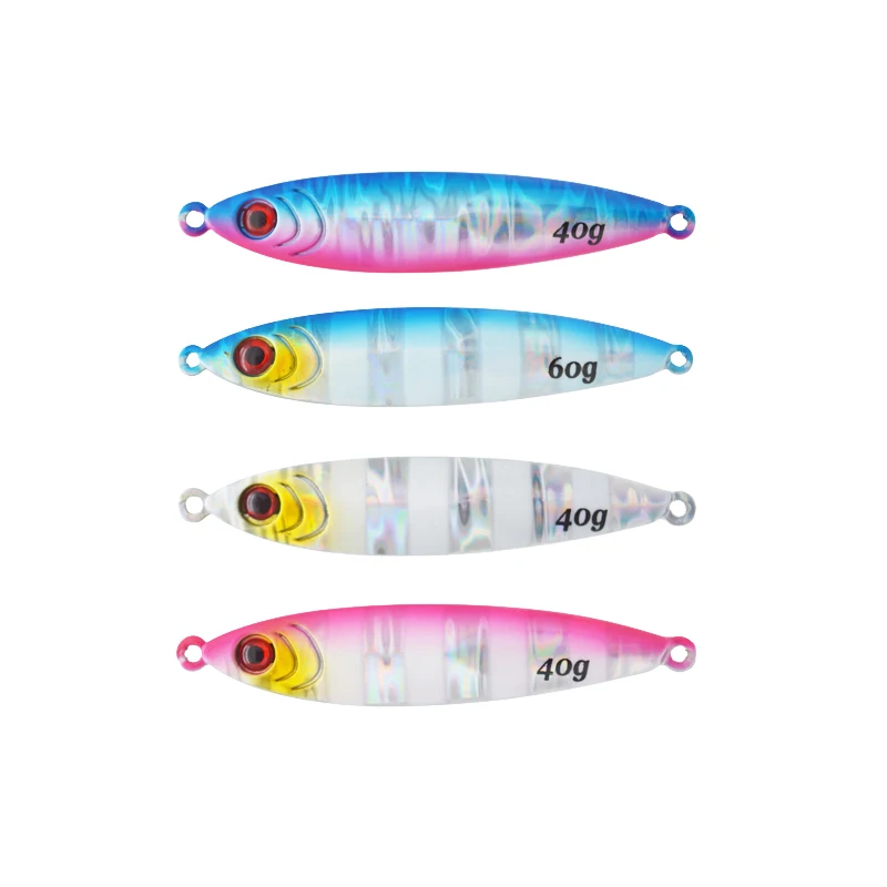 JIGGINGSOUL-TG03- New design 60g Tungsten Hard Casting Fishing Lure Slow Sinking Metal Jig Bait TG JIG LURE BAIT