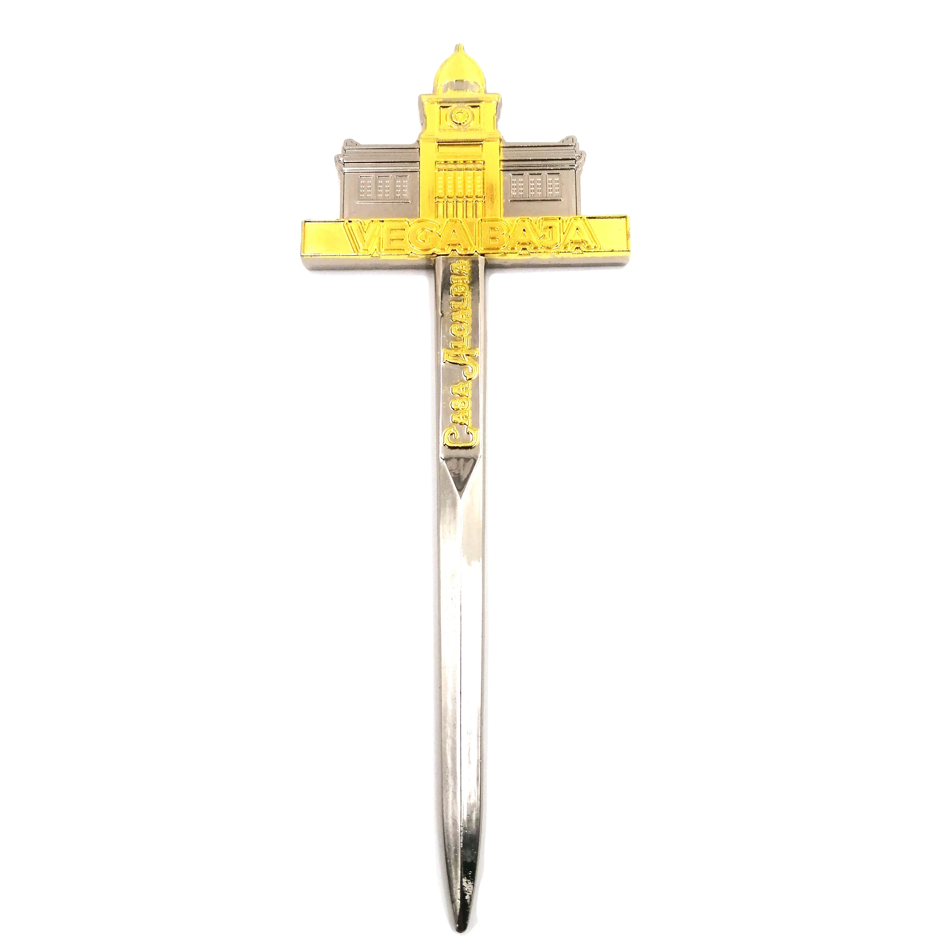 Изготовленный на заказ нож для открывания писем в форме пропеллера Открыватель и пресс-папье аэропорта сувенира