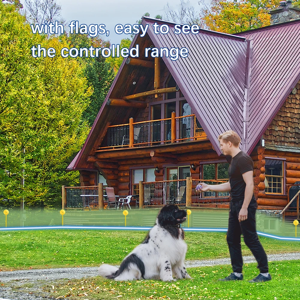 Новая инновационная электрическая ограда для собак, провод для сдерживания домашних животных, система забора для собак для наружного дома