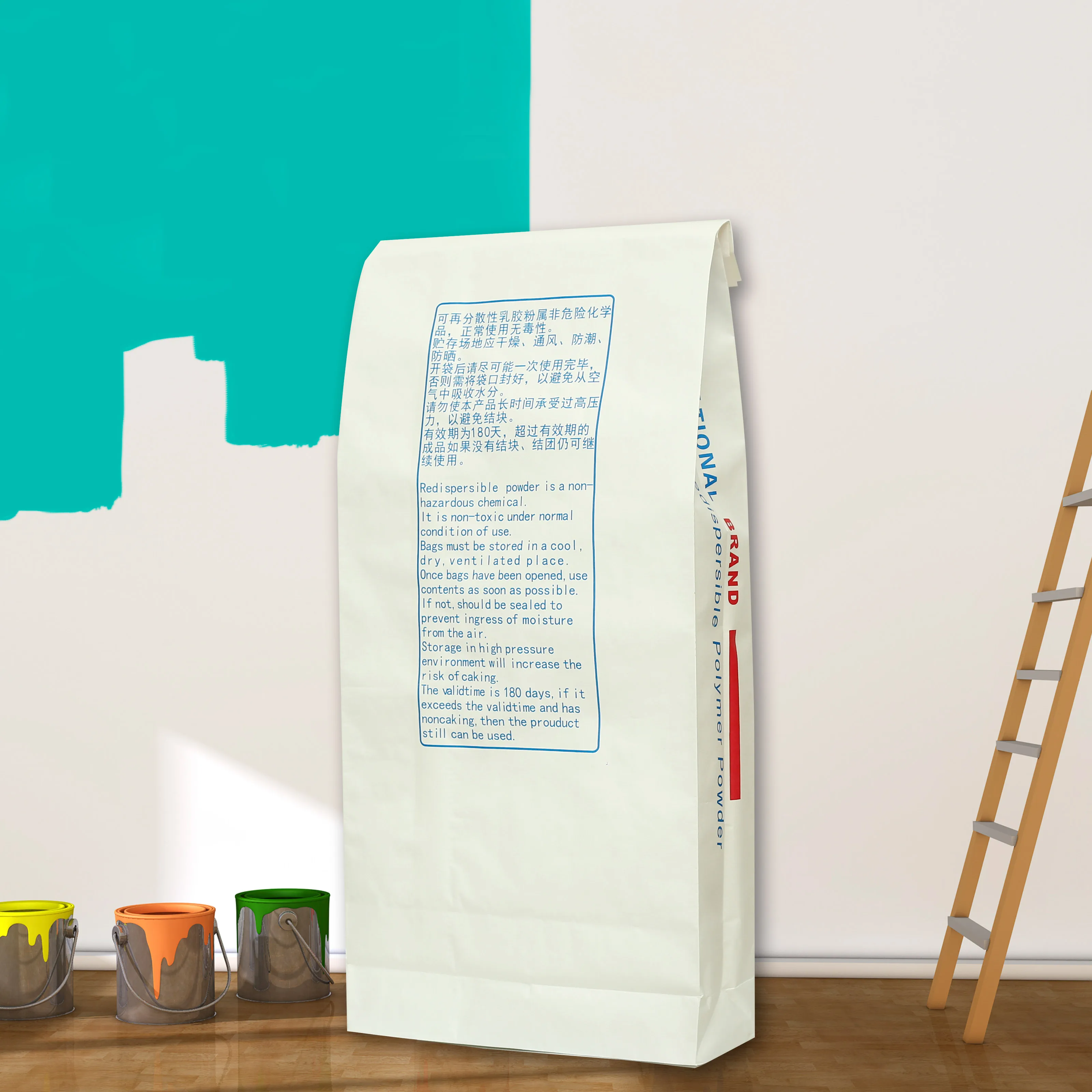 Ethylene Vinyl Acetate Rdp Powder Wall Putty Additives Excellent Flexibility Vae/Rdp Redispersible Emulsion Polymer Powder