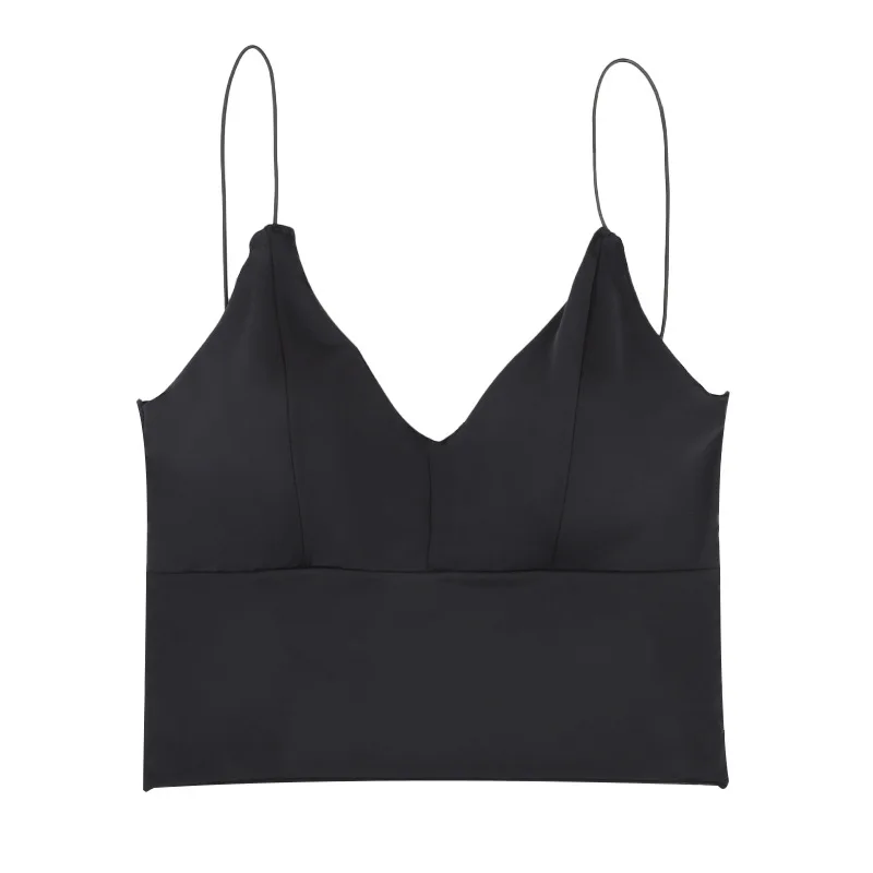 
bottom wrapped chest vest brassier conjuntos bralette crop top no steel ring bra chest wrap teen ladies women simple Halter 
