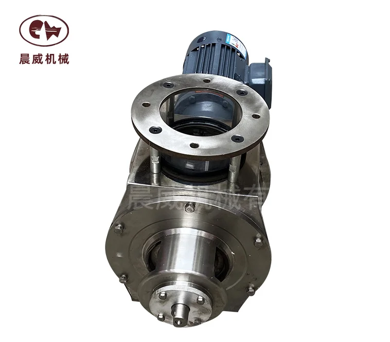 Pneumatic rotary locking valve with sight Sight glass is suitable for high efficiency plastic products