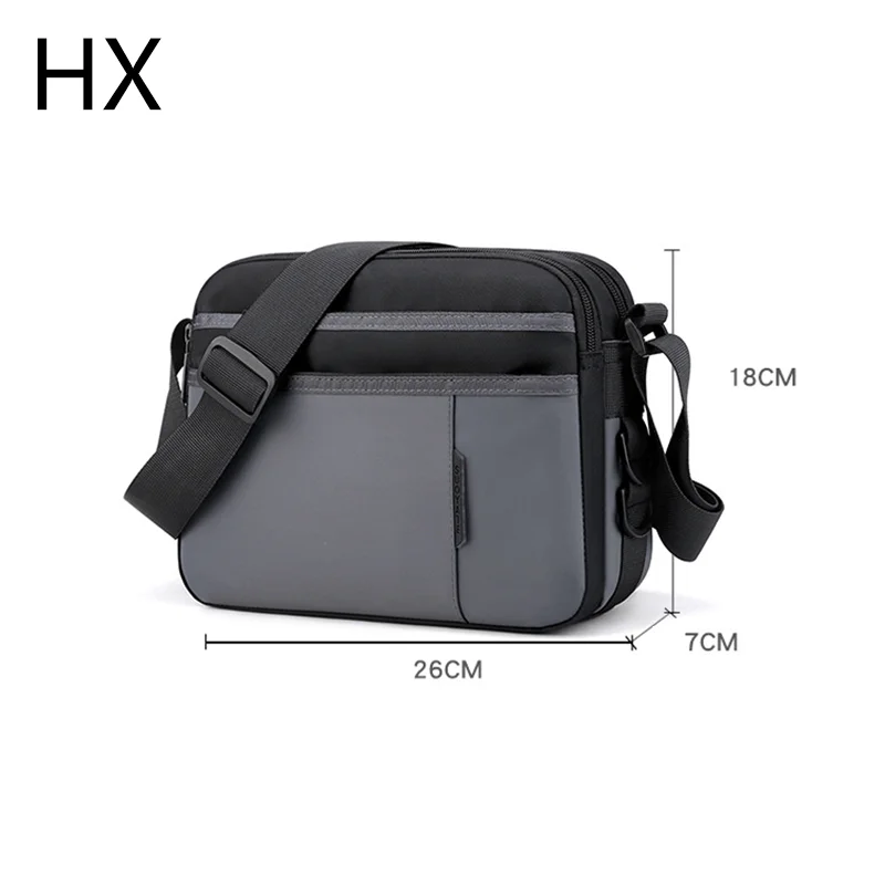 wholesale custom print water proof cheap inclined business shoulder crossbody messenger  bags for men