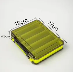 Fishing Double Sided Thickened High Strength Fishing Box 14 Compartments Squid Bait Lure Hook  Boxes Storage  Fishing Tackle