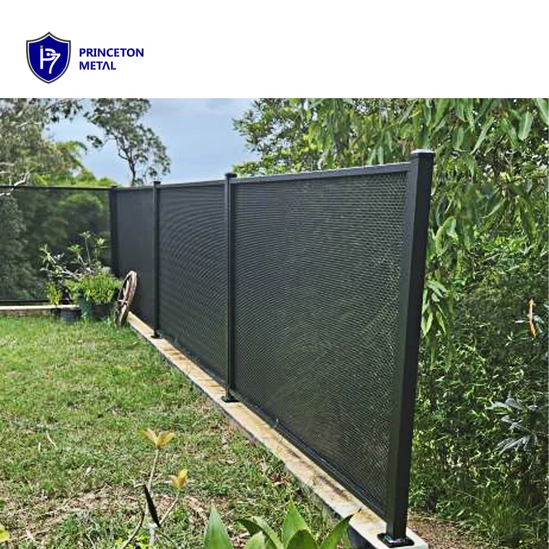 AUS perf fencing perforated aluminium pool fence panel