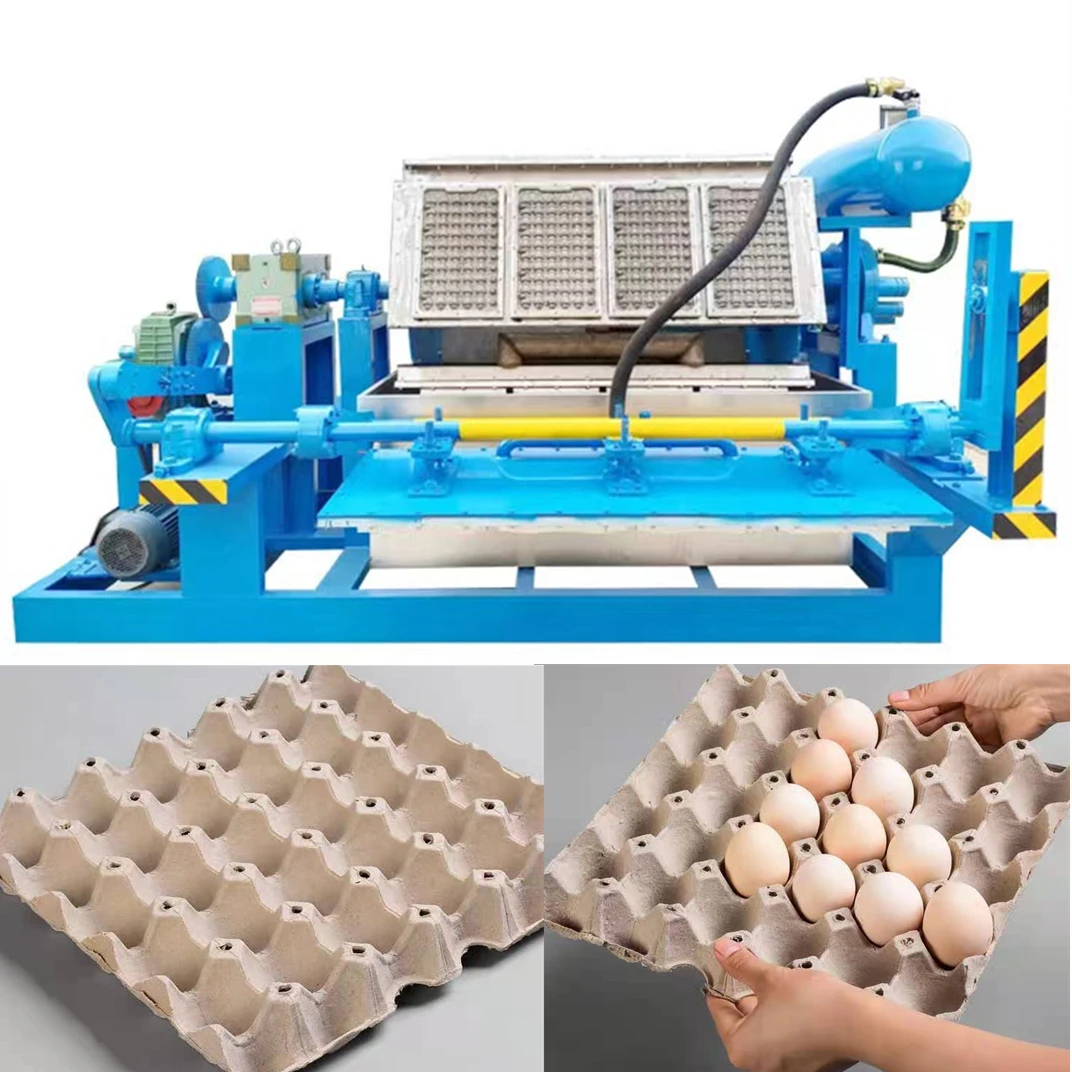 Recycle waste paper box making egg tray making machine/egg farm machine/egg carton making machine production line