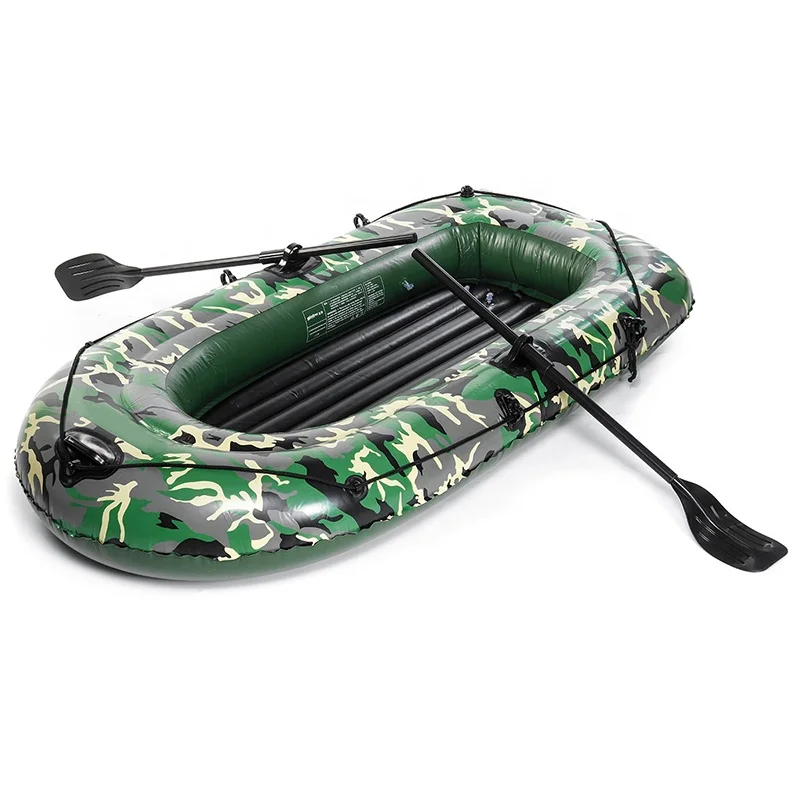 Fashion Rowing Fishing Boat Paddle Kayak Inflatable PVC Portable Water Sports Canoe